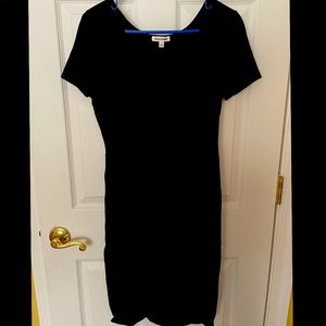 Black Midi Bodycon Dress